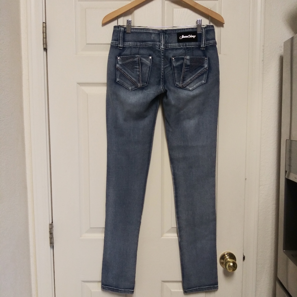 Jeans Colony Skinny Stretch Light Wash Jeans - Picture 3 of 8
